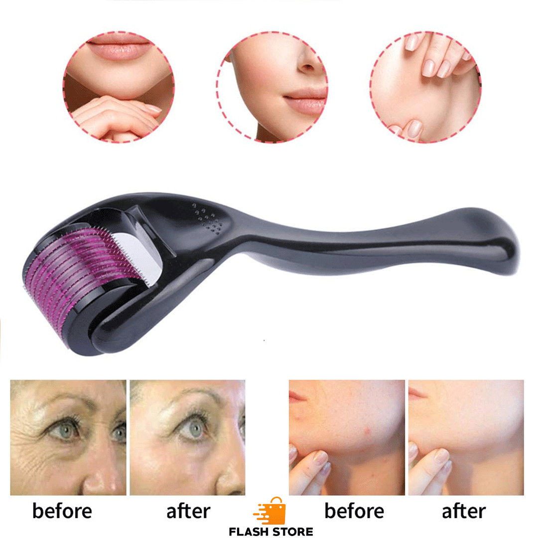 Hair Growth Derma Roller -540 Titanium Needles (0.5mm) for Women and Men