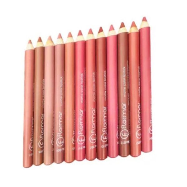 Flormar Matte Nude Shades High Quality Lip Pencil (pack Of 12)