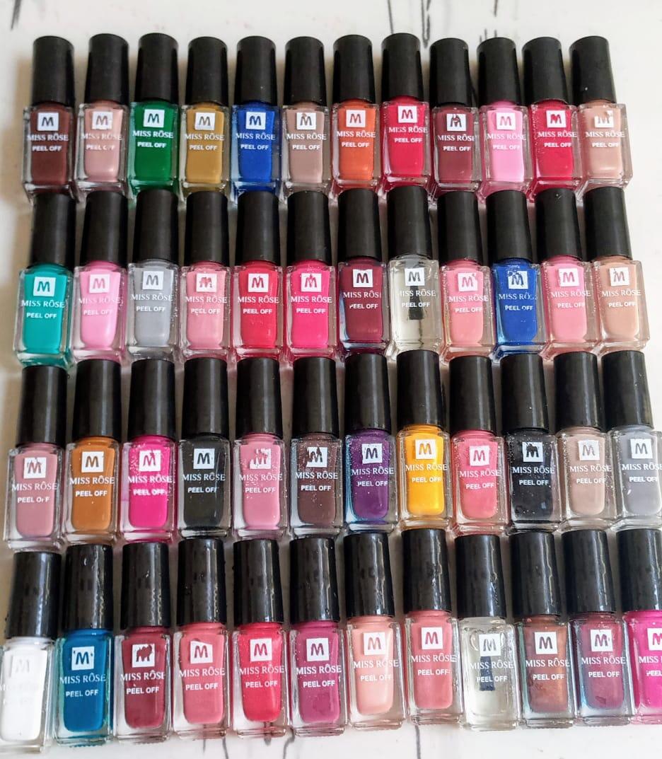 Bundle Of 24 – Peel Off Nail Paints-polish (new)